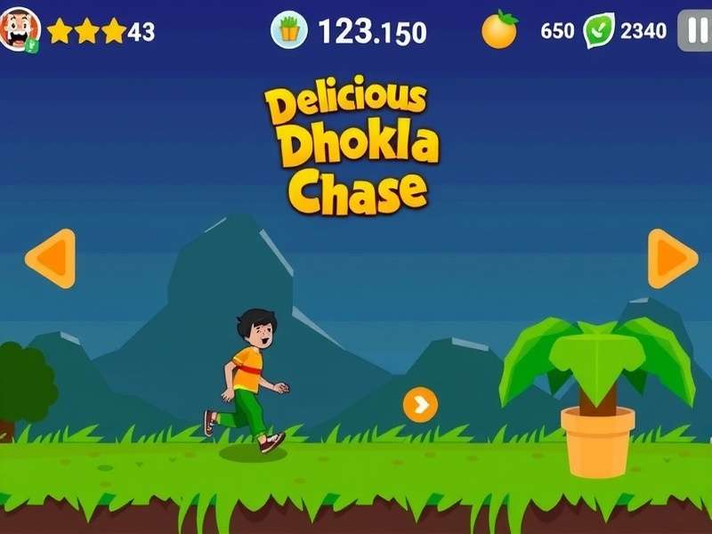 Delicious Dhokla Chase Game Screenshot